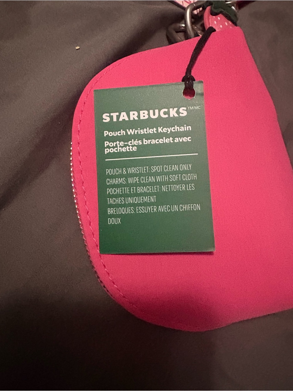NWT Starbucks Pouch Wristlet Keychain - Picture 4 of 4